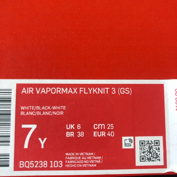✔️ New✔️ NIKE Air Vapormax Flyknit 3 GS ~ 7Y - Picture 8 of 8